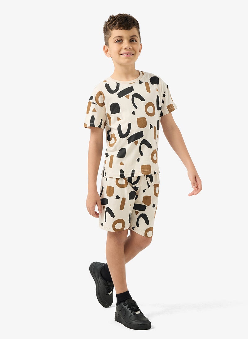 Pinata Pattern Print Tshirt and Short Set - Image 5